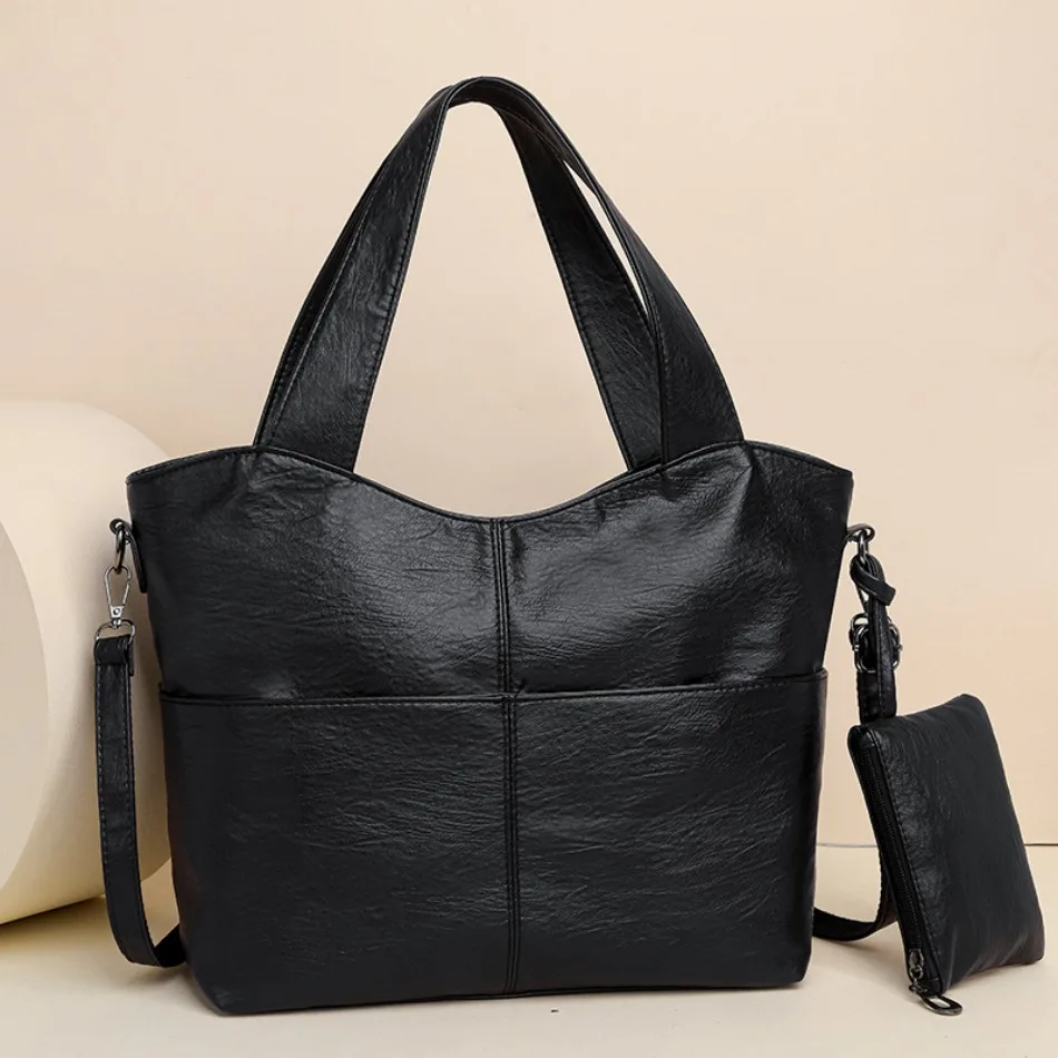 High Quality Soft Leather Shoulder Bags for Women 2024 High-capacity Tote Hnadbags Luxury Hnadbags Women Bag Designer Sac A Main