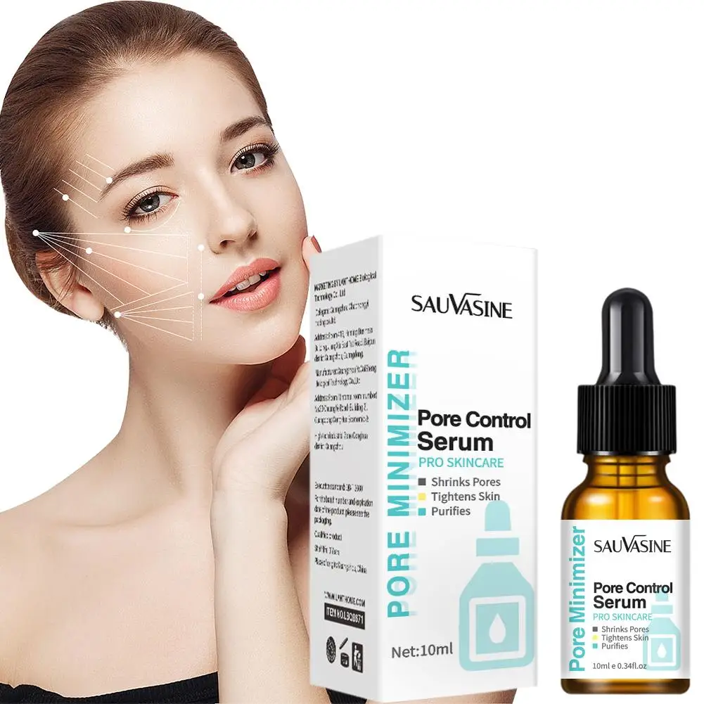 Serum pengecil Pori, asam Hyaluronic pelembab pori-pori Esens kosmetik perbaikan halus Nutrisi Korea X7y2