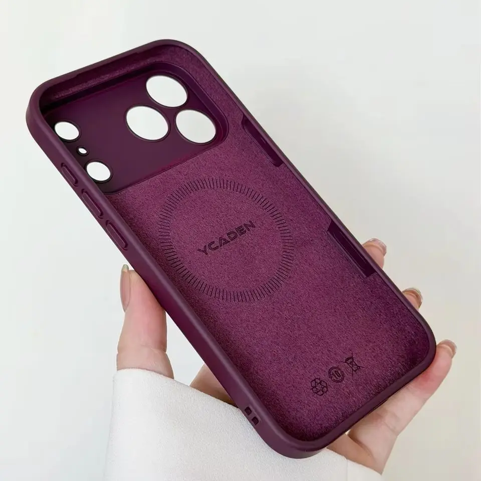 Funda Magnética de Silicona Líquida Original para iPhone 18 17 16Plus 16E 15 14 13 Pro Max, Compatible con Carga Magsafe, Acabado Mate, Suave