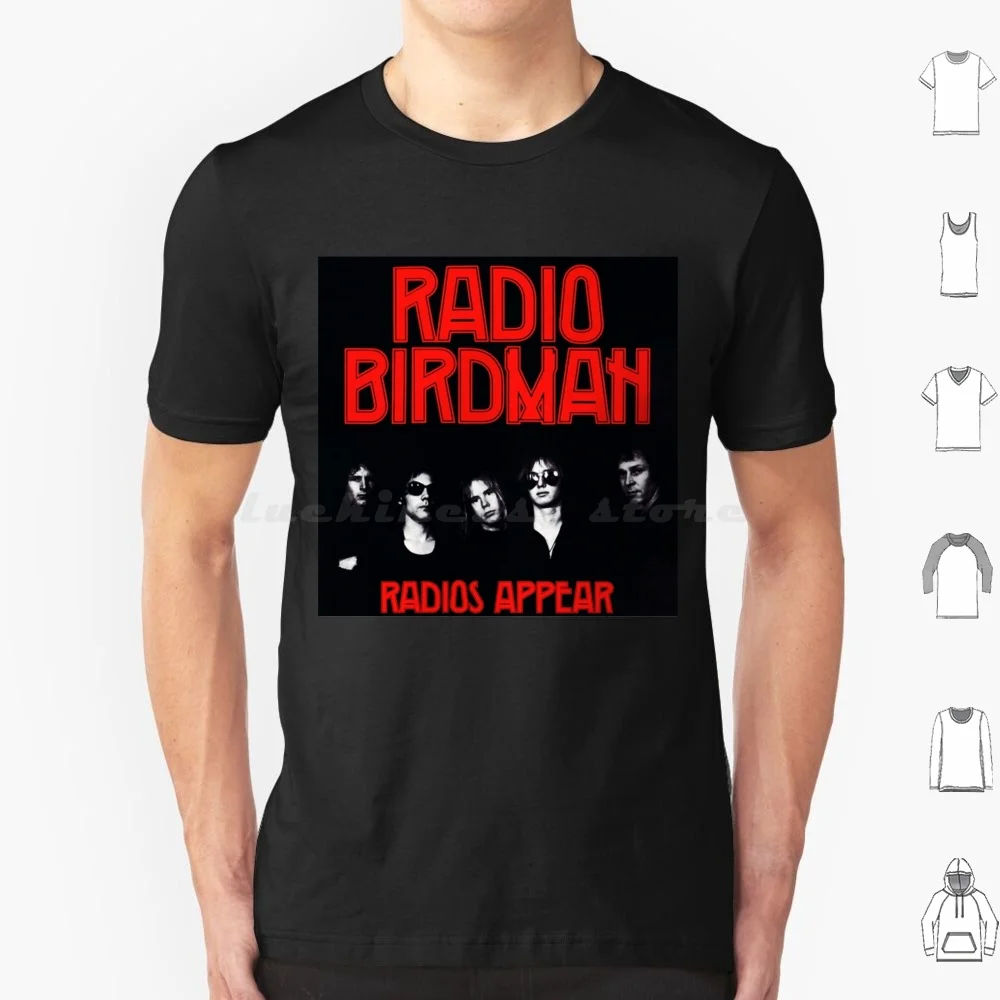 Radio Appear T Shirt Big Size 100% Cotton Radio Birdman Australia Sydney Punk Band Vintage Livin Eyes Radio Appear