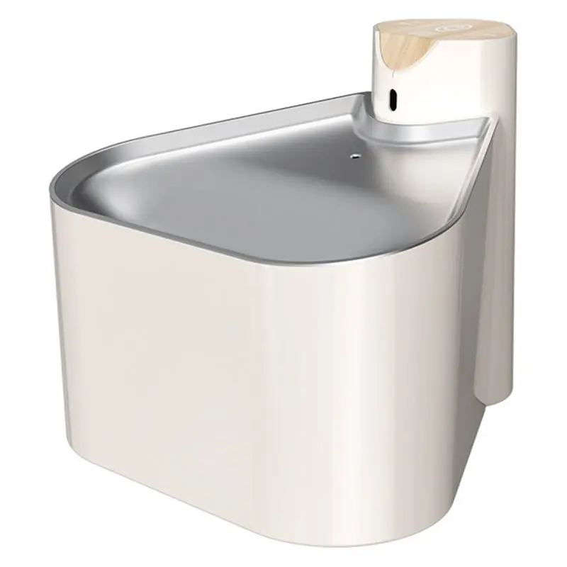 ABDJ-Easy To Clean Induction Cat Water Fountain Stainless Steel 1.6L Wireless Design For Home, Floor