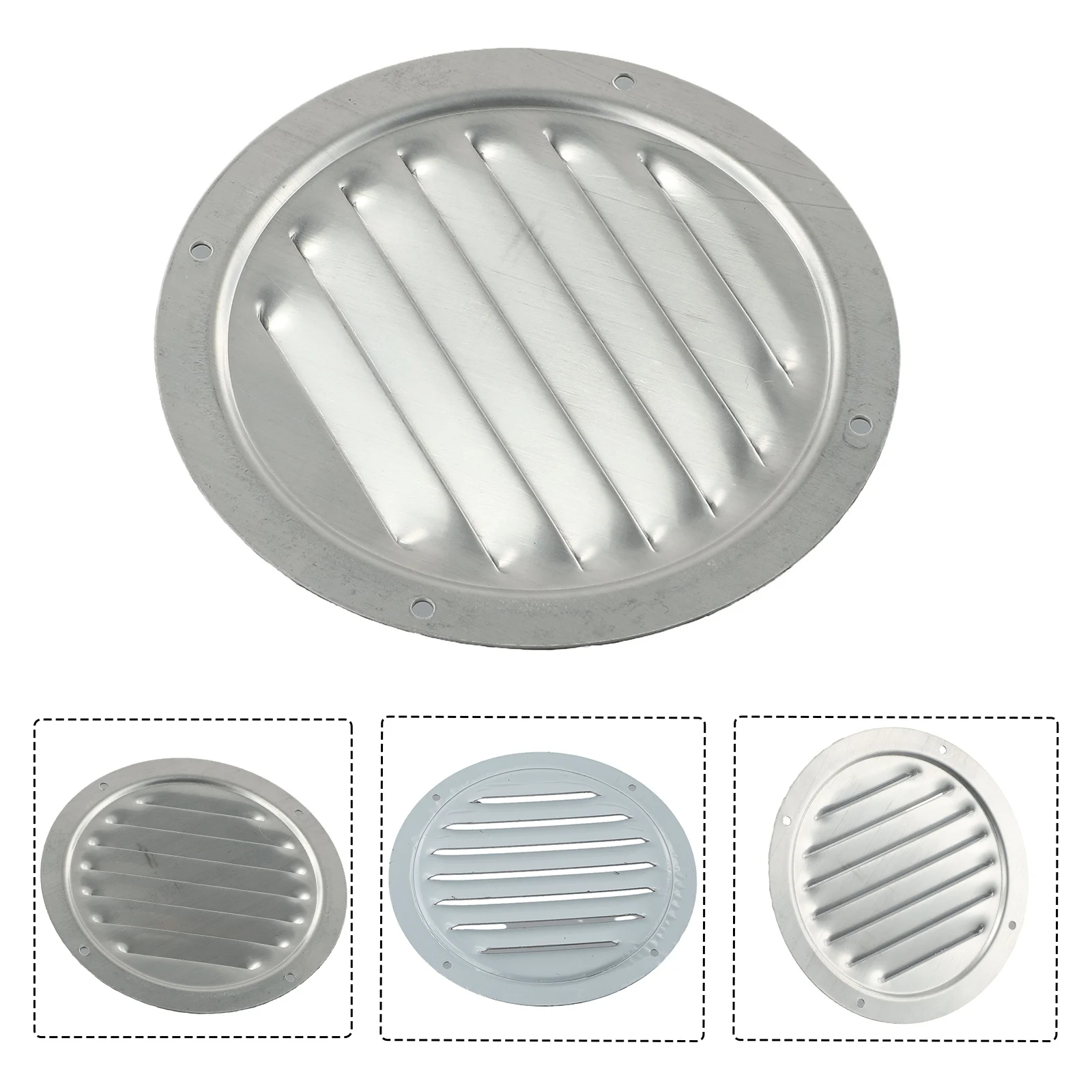 1pc Air Vent Mesh 4 zoll 5 zoll 316 Edelstahl Louvre Grille Abdeckung Metall Kanal Belüftung Haushalt hardware Kühlung Vents