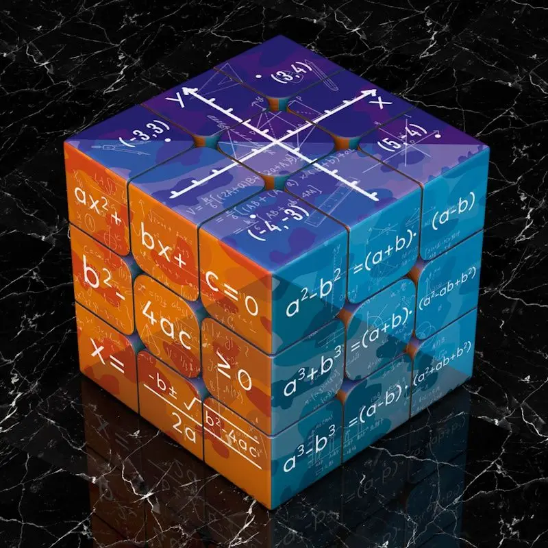 Cube magique de puzzle pour enfants, 3x3x3, mathématiques pour étudiants, éléments chimiques, formules de physique, nouveaux jouets, 2022