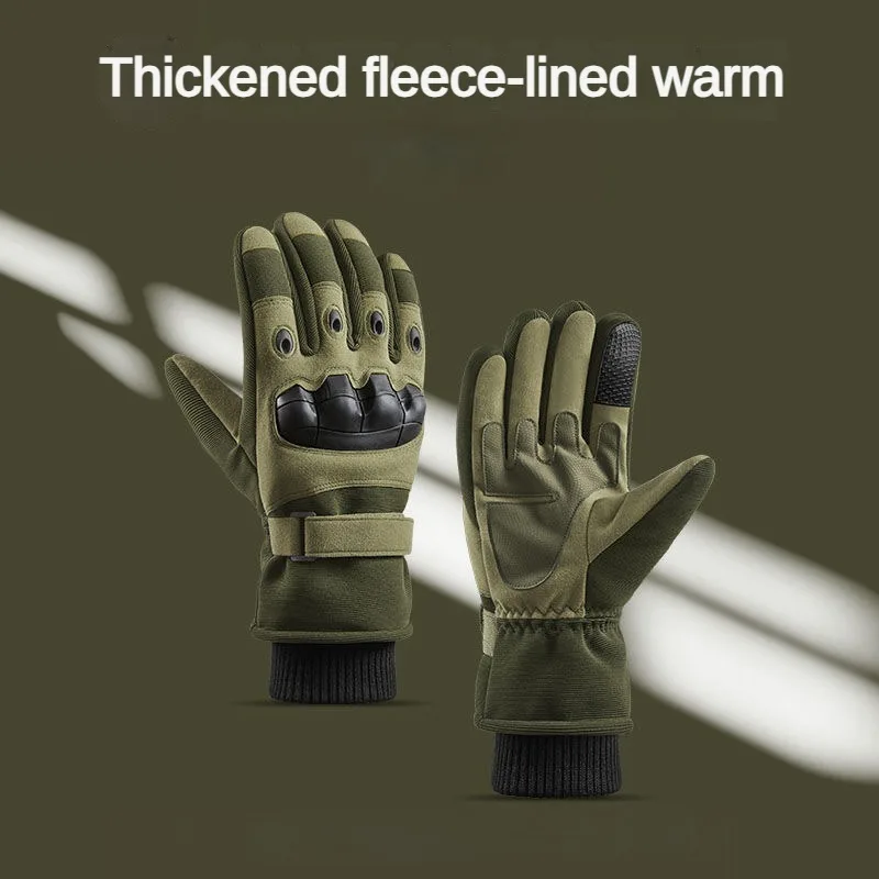 Winter Warm Tactical Gloves with Velvet and Thickening To Prevent Cold and Fall Men\'s and Women\'s Gloves for Ski Motorcycle Bike