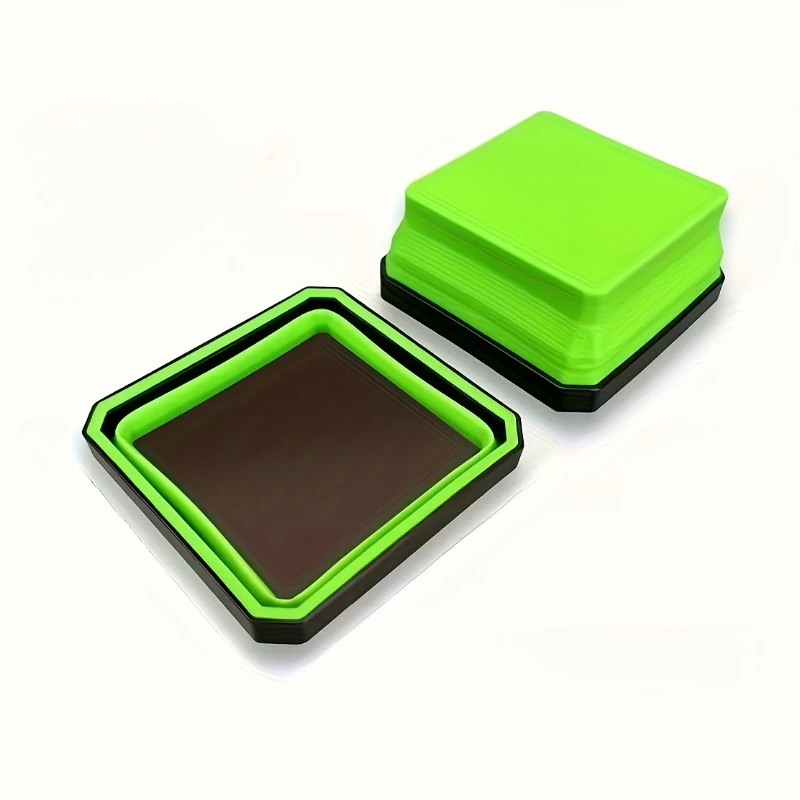 

Foldable magnetic component tray set, foldable silicone magnetic tool tray, suitable for bolts, nuts and small metal parts
