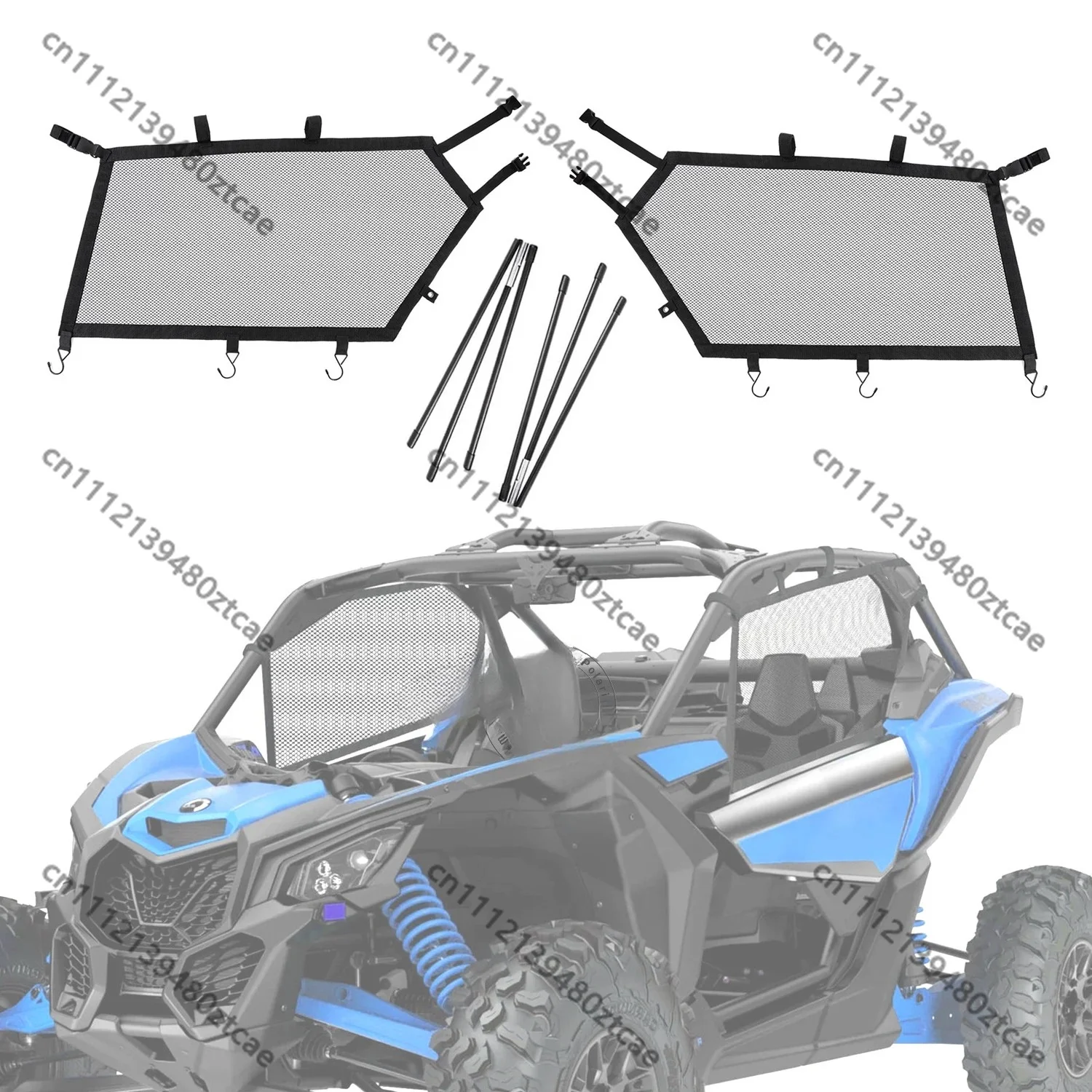 Car Door Safety Protection Net Sunshade Net Modified Decorative Guard Accessories For Off Road Vehicle Interior Decoration Parts