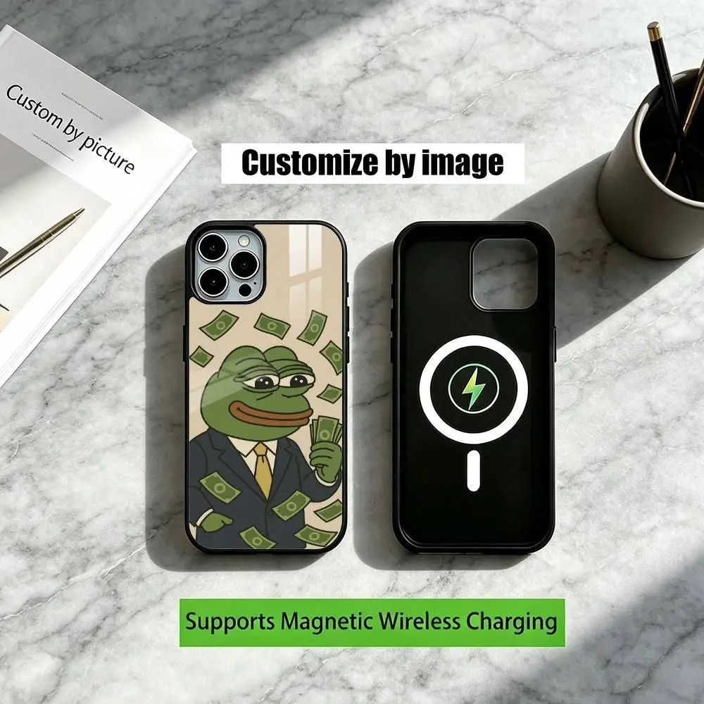Sad Frog pepe M-meme Frog Funny   Phone Case For iPhone17,16,15,14,13,12,11 Plus,Pro Allows magnetic wireless charging