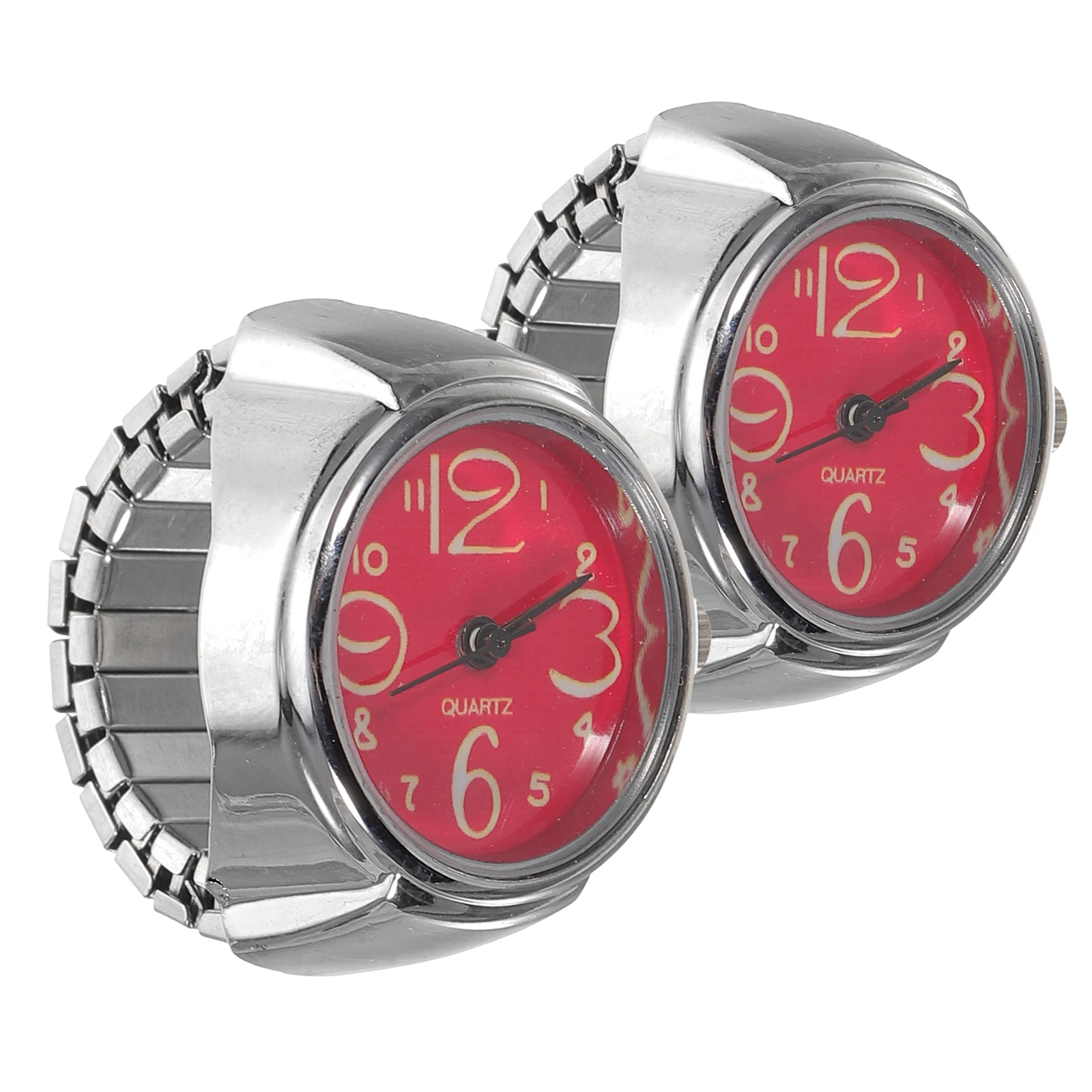 

2 Pcs Ladies Gifts Couple Ring Watch Mini for Girls Number Watches and