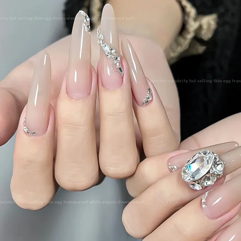 10pcs/Lot Luxury Diamond Nail Rhinestone Crystal Nail Designs Charms Jewelry For Nail Art Accessories Manicure Nail Glitter Gems