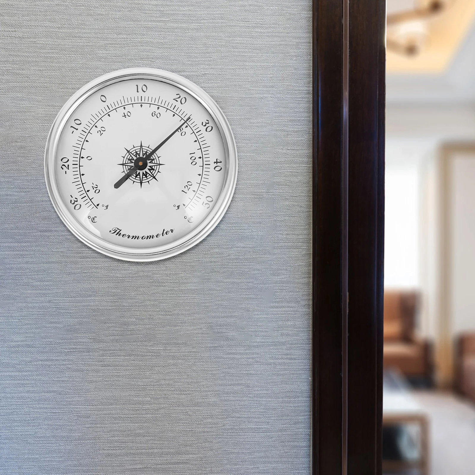 

Indoor Thermometer Hygrometer Wall Mount Mini Digital Temperature Humidity Gauge for Home Stove Kitchen Living Room