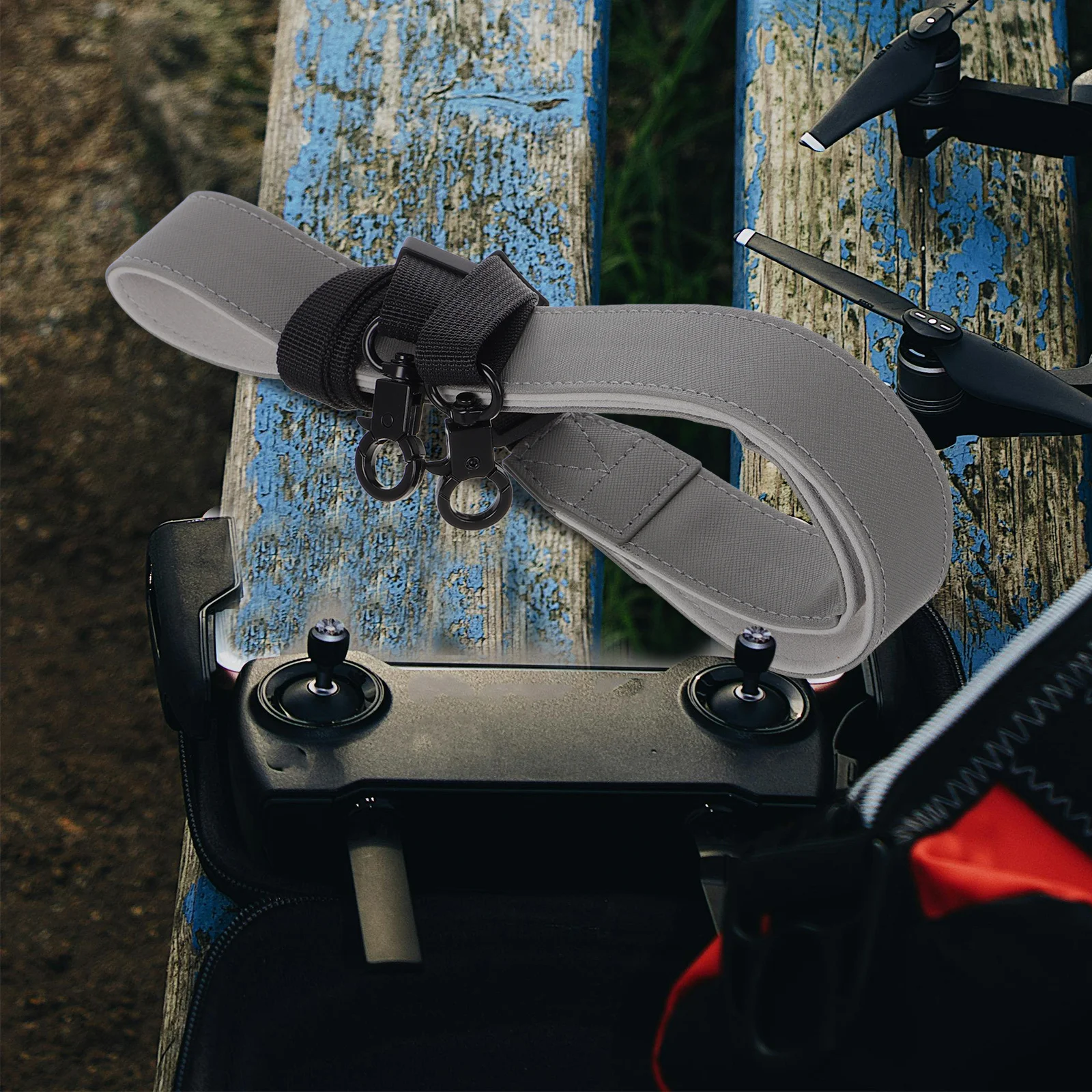 حبل تحكم معدني بمشبك مشبك حزام عالي التحمل متوافق مع وحدة التحكم الذكية Mini 3 ملحقات الطائرة بدون طيار عن بعد