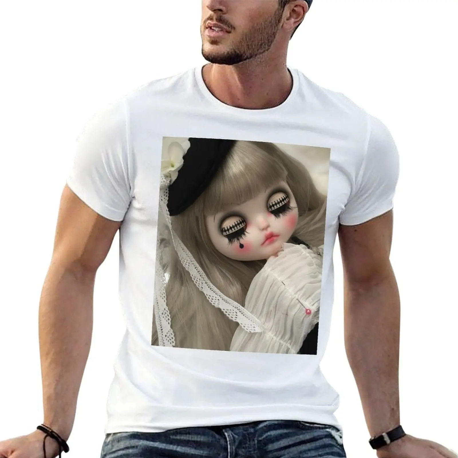 

Paris Pierrot Clown Blythe Doll T-Shirt funny t shirts cotton t shirt personalised T-Shirt