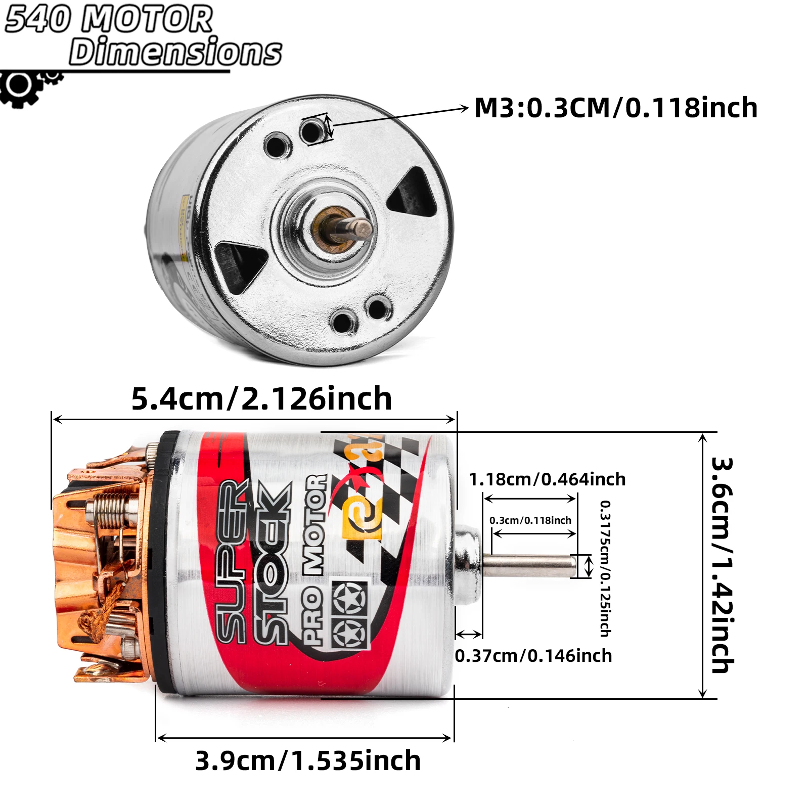 RC 540 Motore Spazzolato 12T-40T ESC 60A Controllo della Velocità Combo Set Hill Arrampicata Drift Racing Impermeabile per 1/10 RC Cralwer Auto/Barca