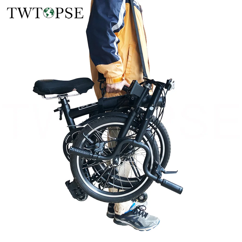 

TWTOPSE складная рама велосипеда, ручка для Brompton 3SIXTY, складной велосипед, прочный плечевой ремень
