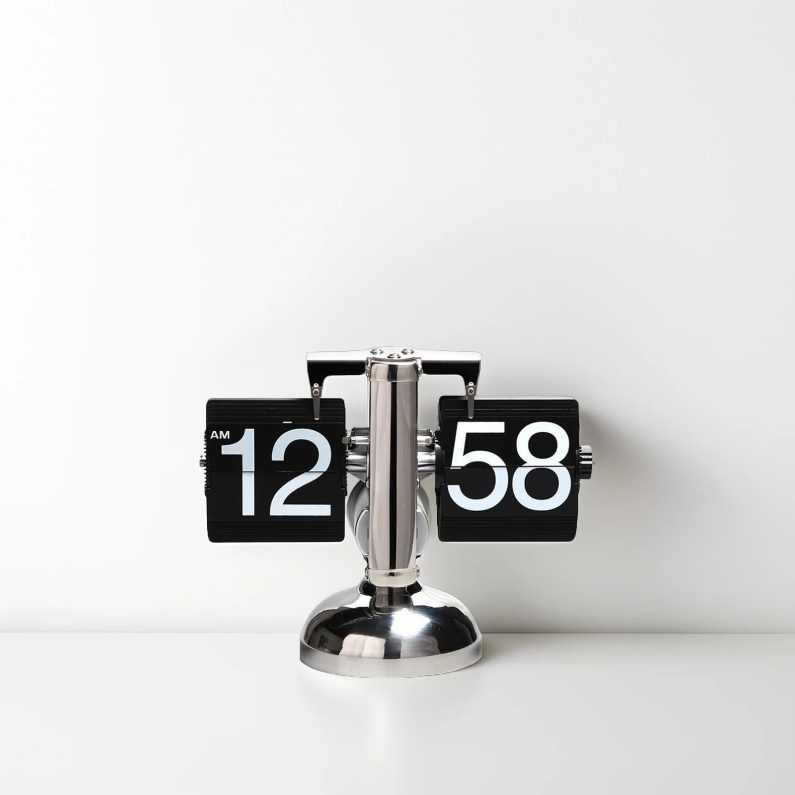 

Page Turn Clock Table Powered Flip Home Decor Operated Cool Desk Digital down Vintage Quartz Analog