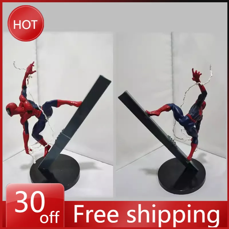 

Фигурка Человека-паука из фильма «Мстители», 23 см, ПВХ-модель, статуэтка, украшение для рабочего стола, подарок для детей, игрушка