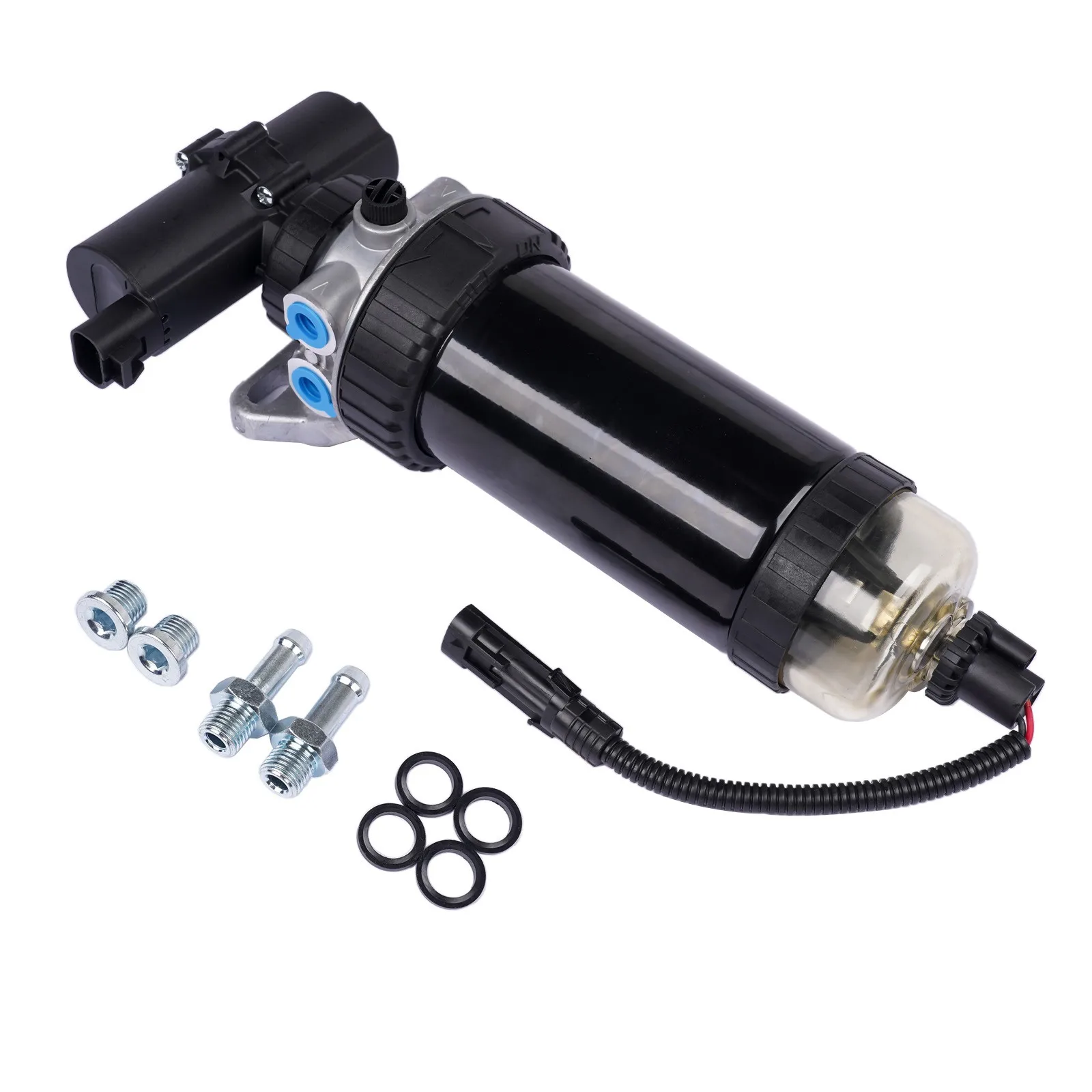 AP01 12V Fuel Filter Pump Assy For John Deere 210LJ 310J 310TJ 410J RE569926 RE559944 RE530385