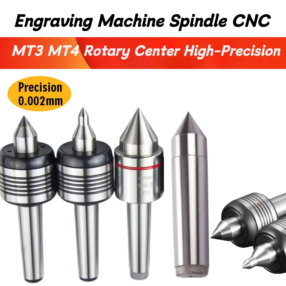 Centre rotatif MT3 MT4 de haute précision, standard/alliage, diamètre de rotation externe, pour tour à métaux.
