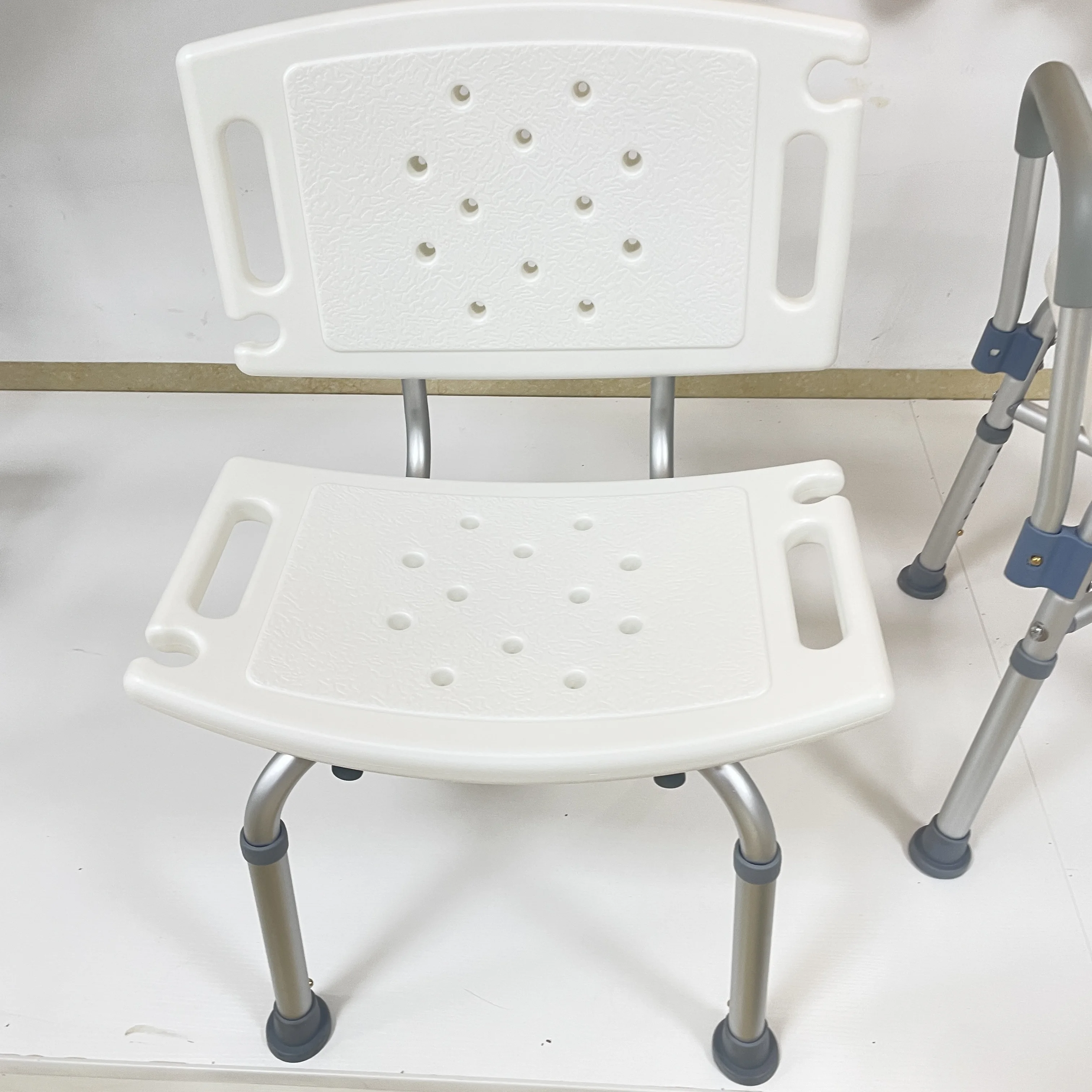 

Anti Slip Adjust Height Home Nursing Care Bathroom Shower Chair for Disabled People