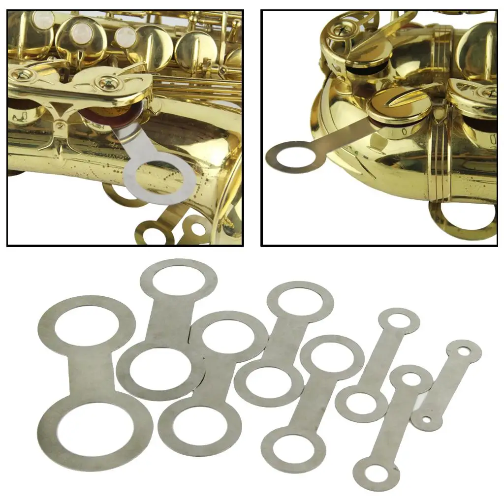 

8Pcs Stainless Steel Saxophone Leveling Rings Pad Woodwind Instrument Pads Repair Tools