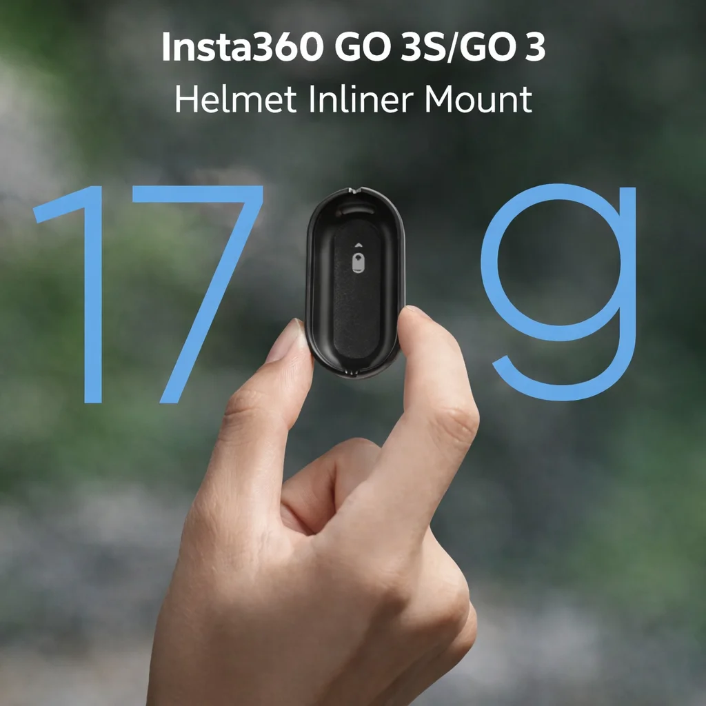 

Крепление для шлема Insta360 GO 3S / GO 3, кронштейн для мотоциклетной камеры с функцией Hands-Free POV, шумоподавление, ультрастабильная конструкция