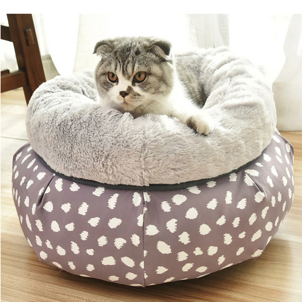 

Pet Cat Bed Super Soft Plush Sleeping Bag For Small Medium Dog Kitten Winter Warm Nest Cozy Kennel Basket Cat House Pet Supplies