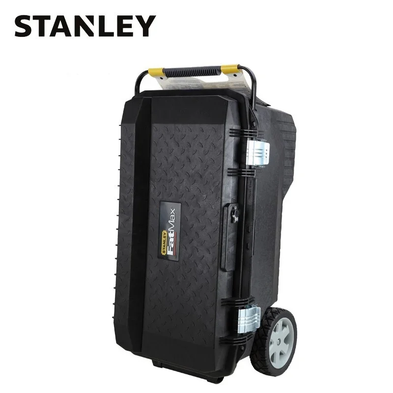 STANLEY 94-850-37C Fatmax Mobile Work Box Trolley Toolbox Car Repair Organizer Large Capacity Storage Box with Wheels