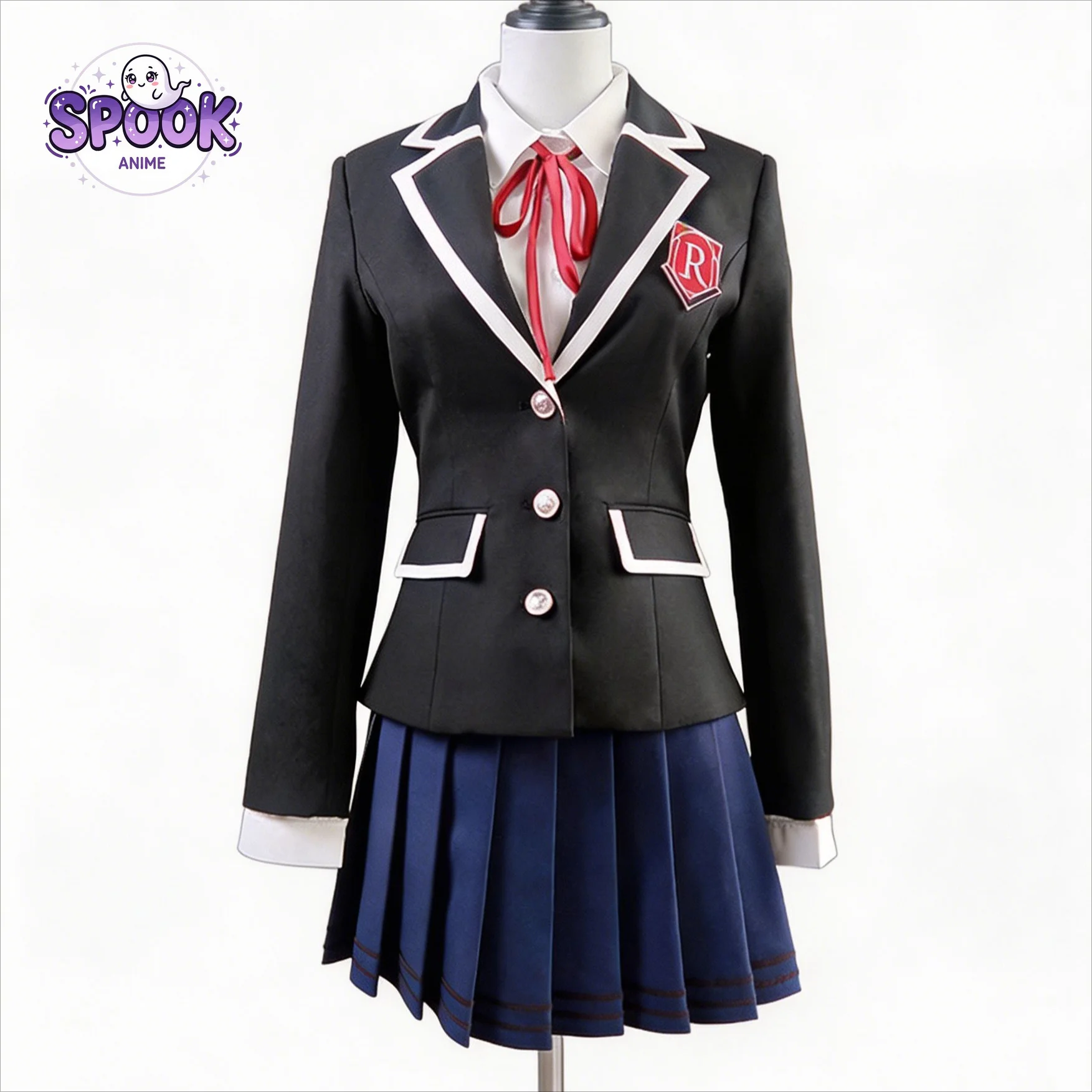 Pleated Skirt Costume Tokisaki Kurumi School Uniform Date A Live Cosplay Full Set for Women Halloween Anime Convention Outfit