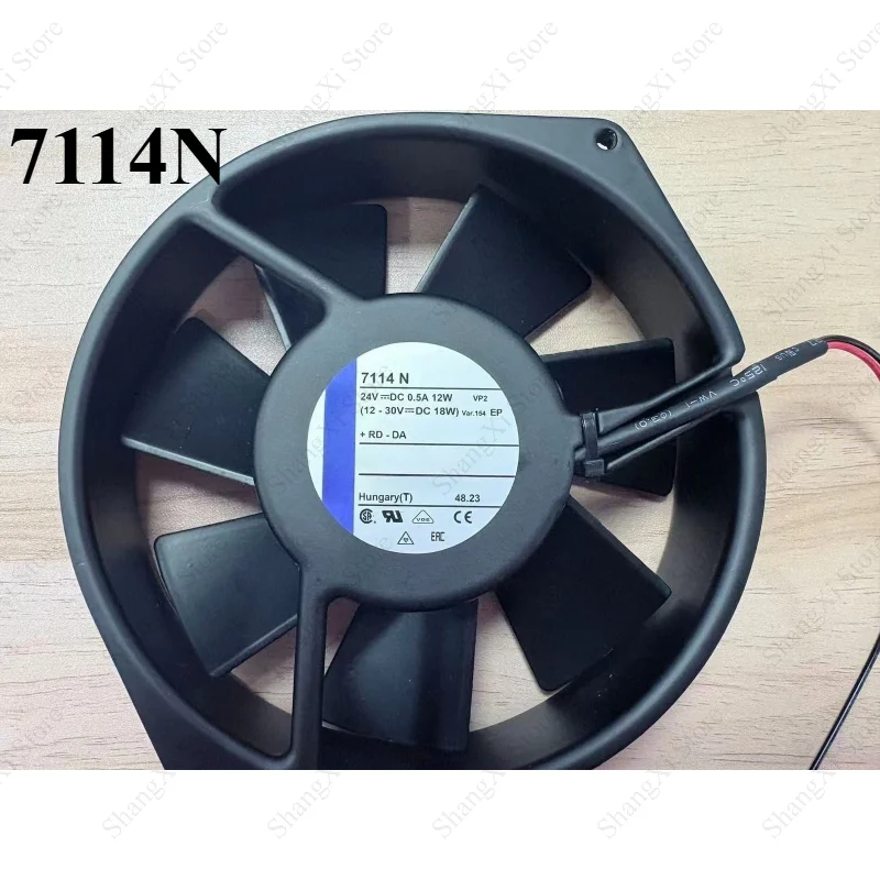 1PC Brand NewT 7114N DC FAN AXIAL BALL BEARING 24VDC 0.5A 12W 12-30V Fast Delivery