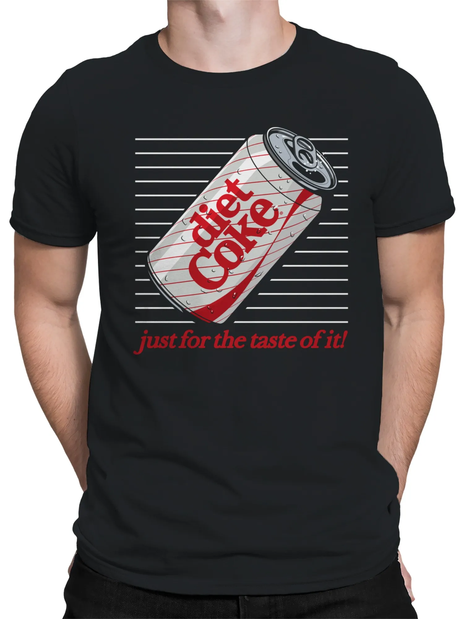 كوكا النظام الغذائي المرخص رسميًا: تي شيرت رجالي فقط من أجل المذاق