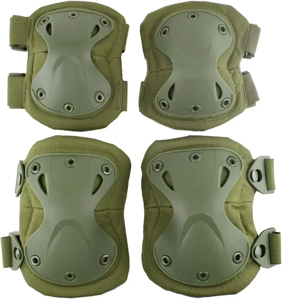 SSUNTAK Camo Tactical Knee Elbow Pads Set Outdoor Sports Protective Gear for Airsoft CS Combat Cycling Skate Hiking Sport Adults image 3