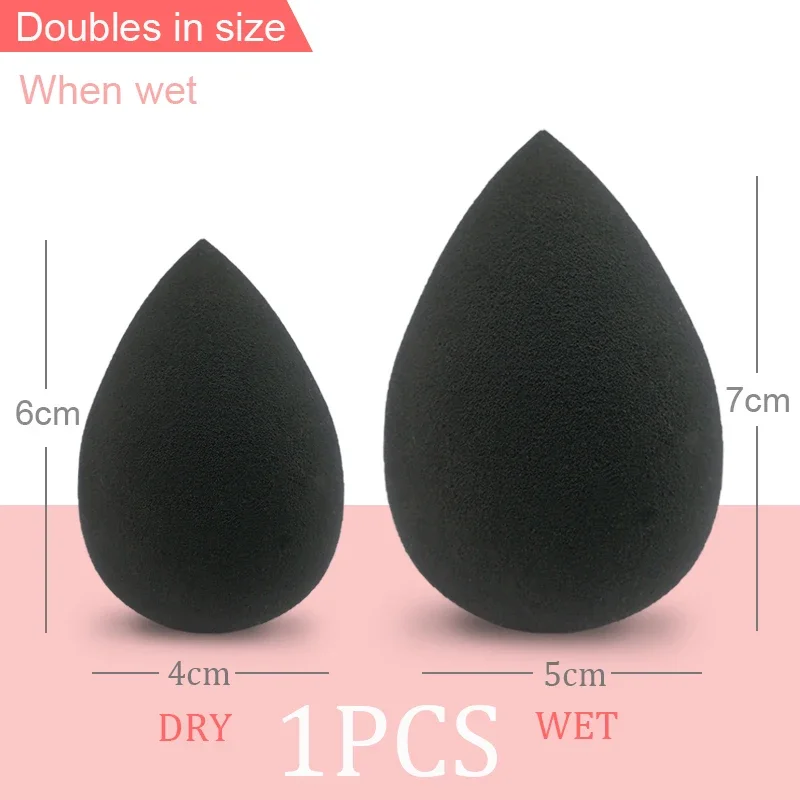 Black Makeup Applicator Super Soft Sponge Powder Blender Smooth Foundation Contour Blending Puff