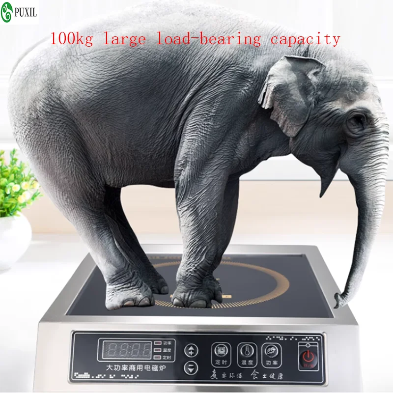 Fornello a induzione ad alta potenza 3500W Fornello per friggere per uso domestico commerciale Fornello per pentola calda Canteen Ristorante Fornello elettrico commerciale