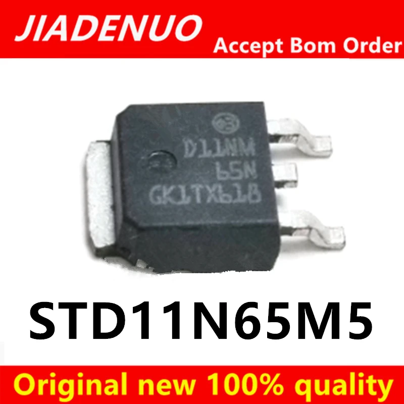 (10pcs)100% New STD11N65M5 11N65M5 11N65 TO-252 Chipset