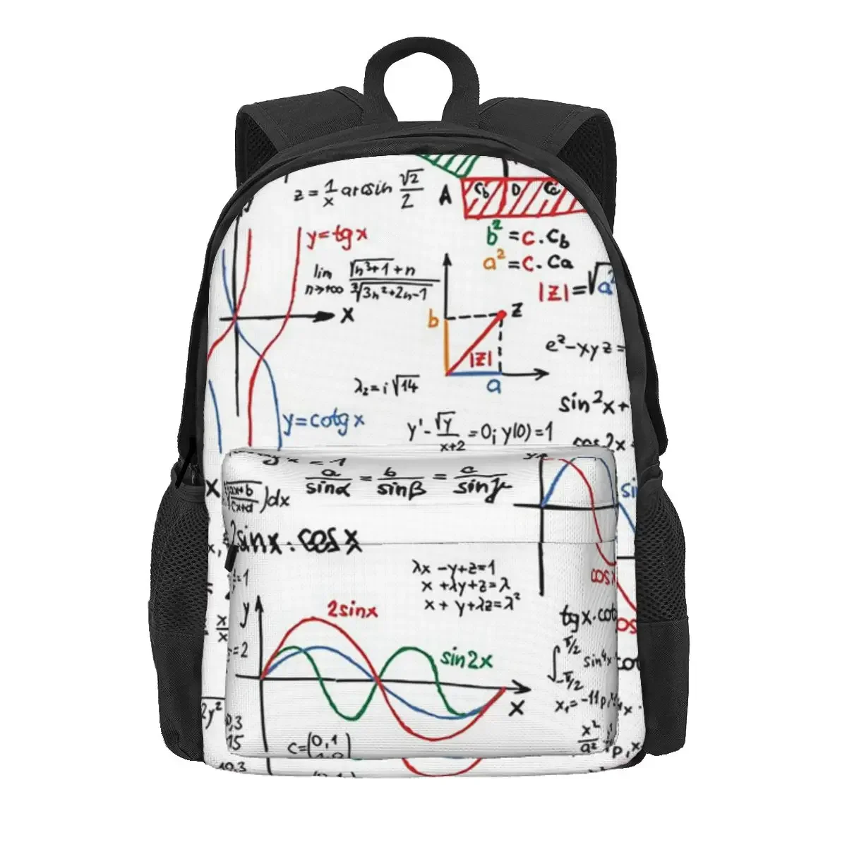 

Mathematics Formulas Numbers Backpack Daypack Large Capacity Children BookBag School Bag Shoulder Bags for Men Women