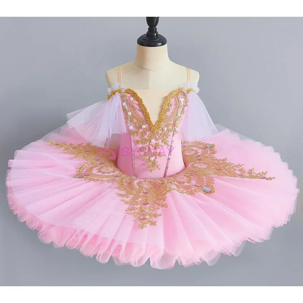 Professioneel Ballet Tutu Meisjes Blauwroze Schotel Pannenkoek Tutu Ballerina Feestjurk Volwassen Vrouwen Kinderen Kind Ballet Danskostuum