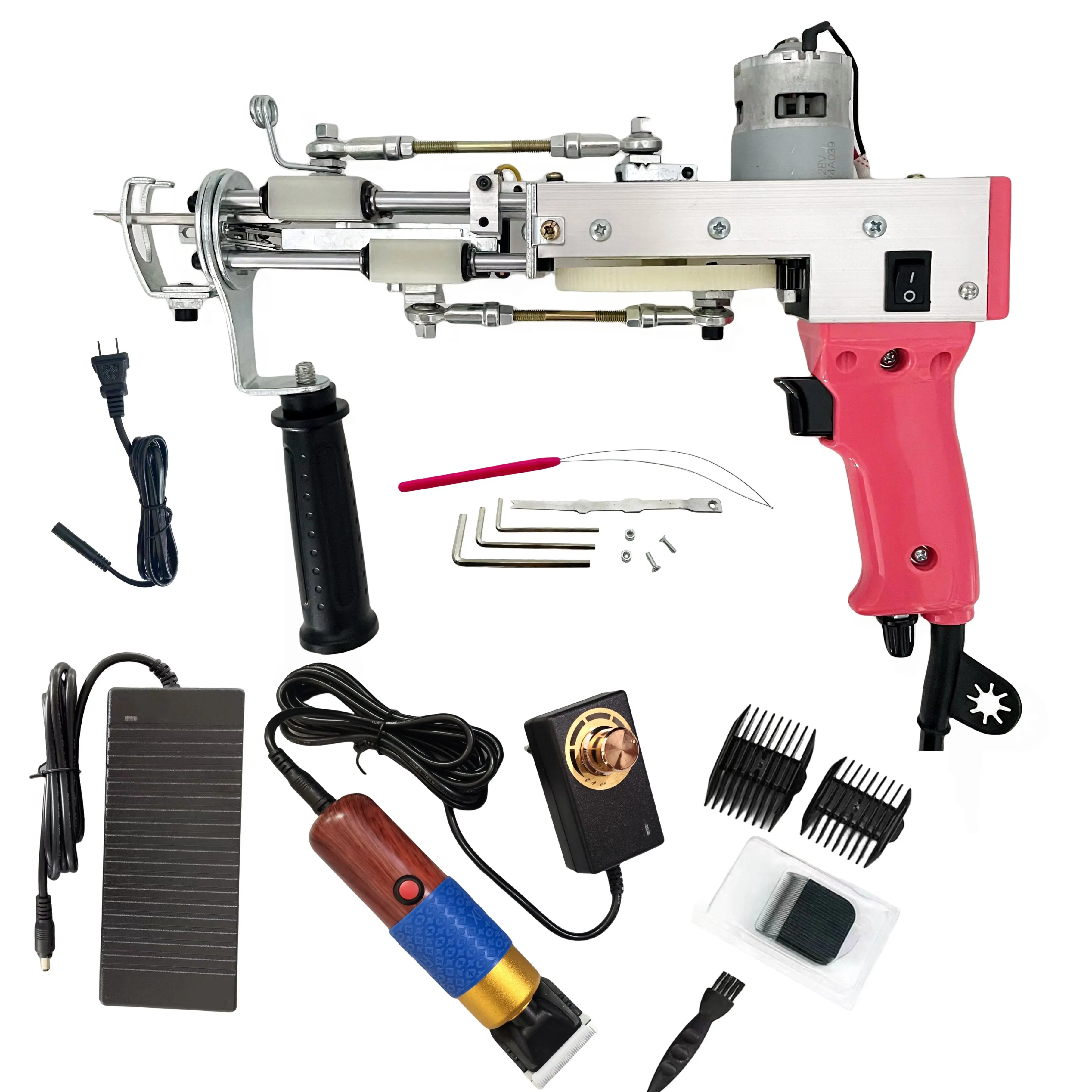 High Quality New 2-in-1 Tufting Gun Carpet Weaving Gun Tufting Gun Carpet Machine tuft gun kit 	tufting kit tufting set