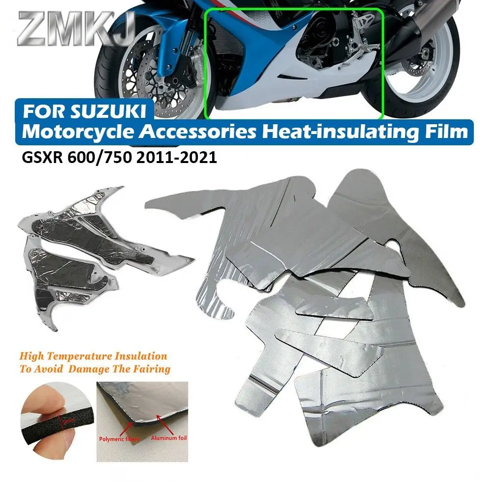 

For Suzuki GSXR600 GSXR750 2011-2022 Heat Shield Fairing Melting Protection Pre-Cut Insulation Sponge Motorcycle Accessories