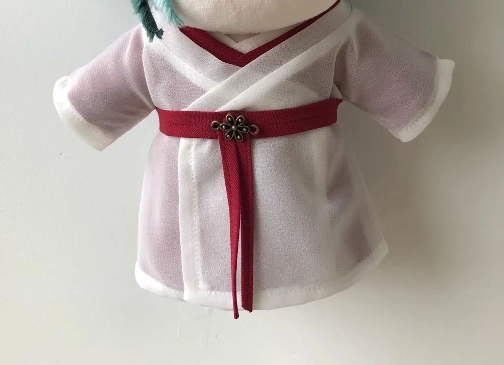 Original TV Mysterious Lotus Casebook Li Lianhua Handmade Red White Suit For 20cm Doll Toy Clothes Costume Cosplay Gift P