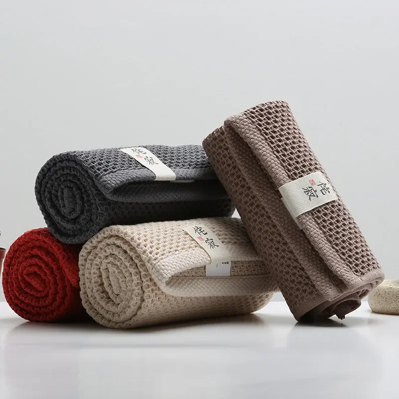 

1Pc 33x72cm 100% Cotton Elegant Soft Absorbent Washcloth Solid Color Adult Bathroom Hand Towel For Men