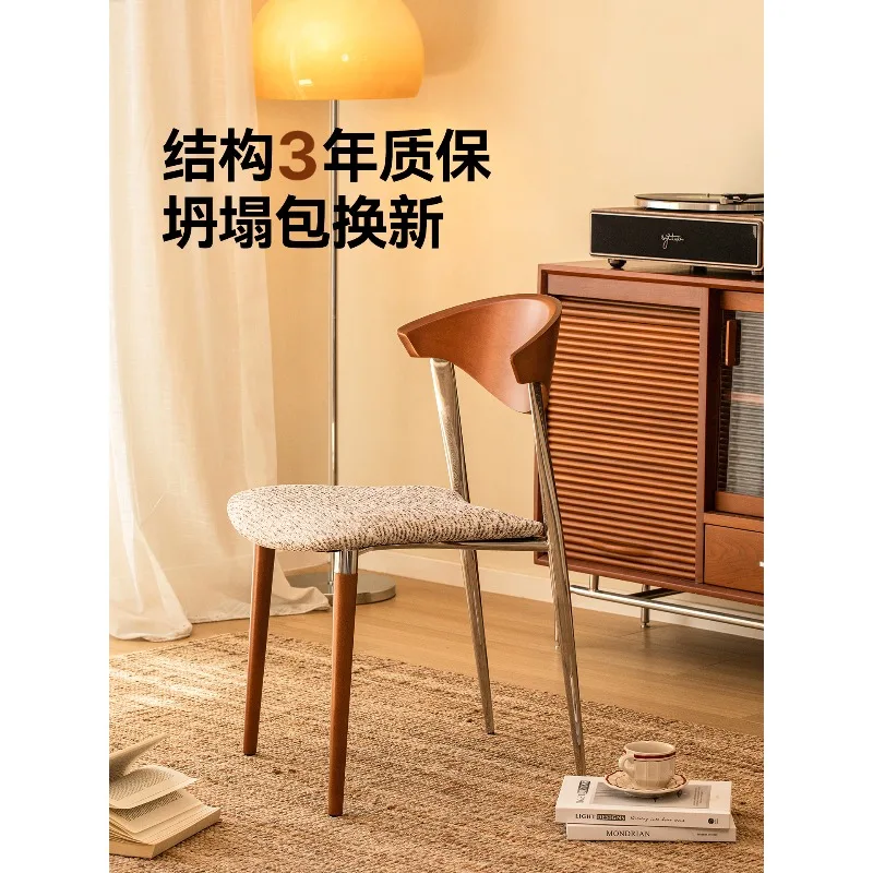 Medieval dining chair, solid wood chair retro dining table