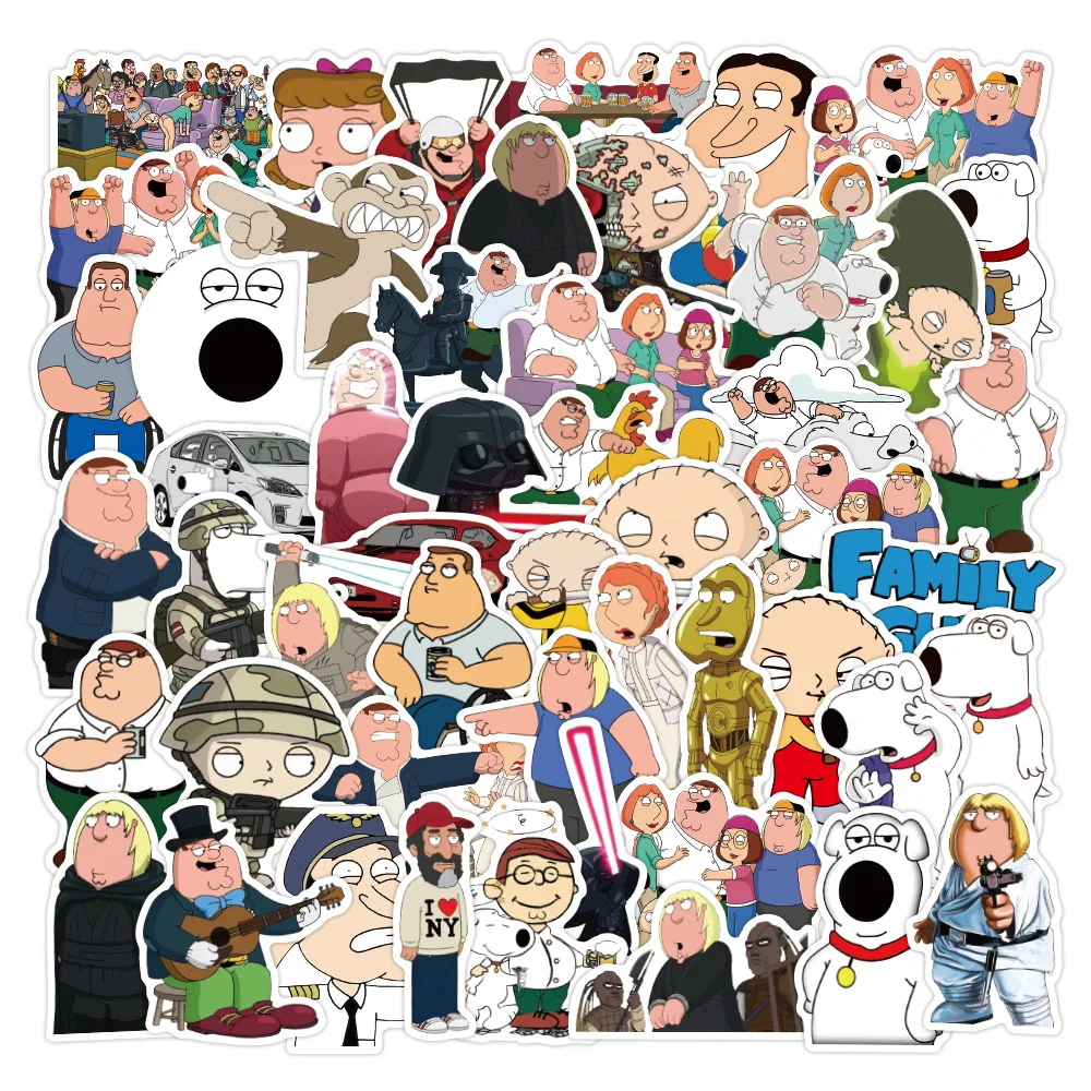 

10/50/100Pcs Funny Family TV Series Comedy Cartoon Peter Griffin Stickers Graffiti Stickers for DIY Luggage Laptop Skateboard