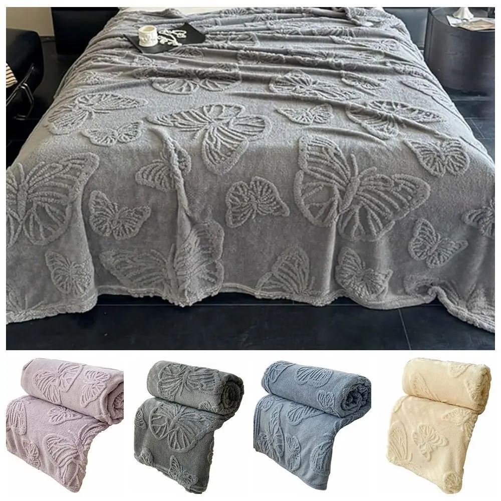 Nueva manta refrescante de doble cara, colcha acondicionadora de efecto frío respetuosa con la piel, colcha enfriadora transpirable de Jacquard de mariposa 3D