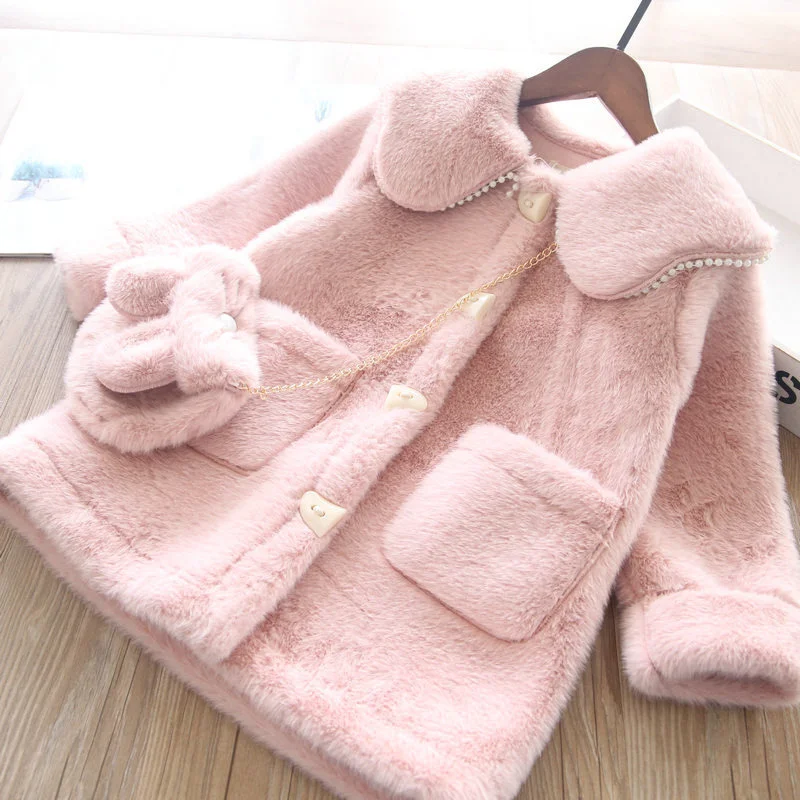 Girls Kids Coat Jacket Overcoat Cotton 2022 Cool Warm Plus Thicken Winter Christmas Children\'s Clothing