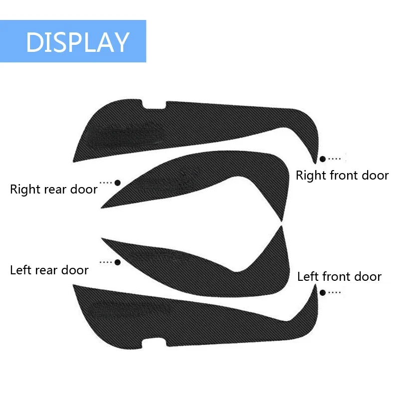 Auto Inner Door Anti Kick Pad Mat Stickers Car Accessories For Mercedes Benz A C E CLA GLA GLE GLC Class 2016 2017 2018