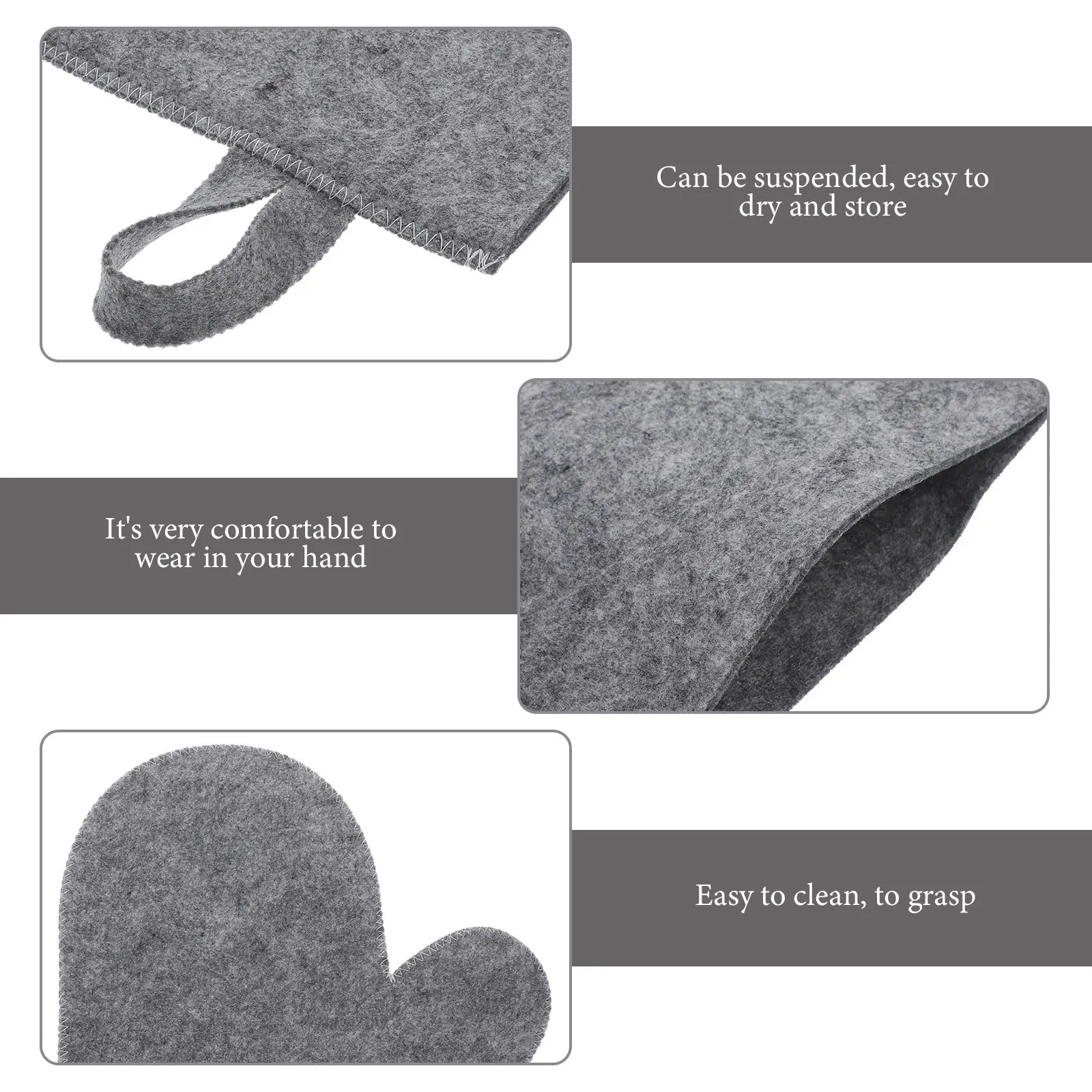 Gants de bain pour Sauna, 2 pièces, résistants à la chaleur, exfoliants, pour douche, gommage du dos, élimination des peaux mortes