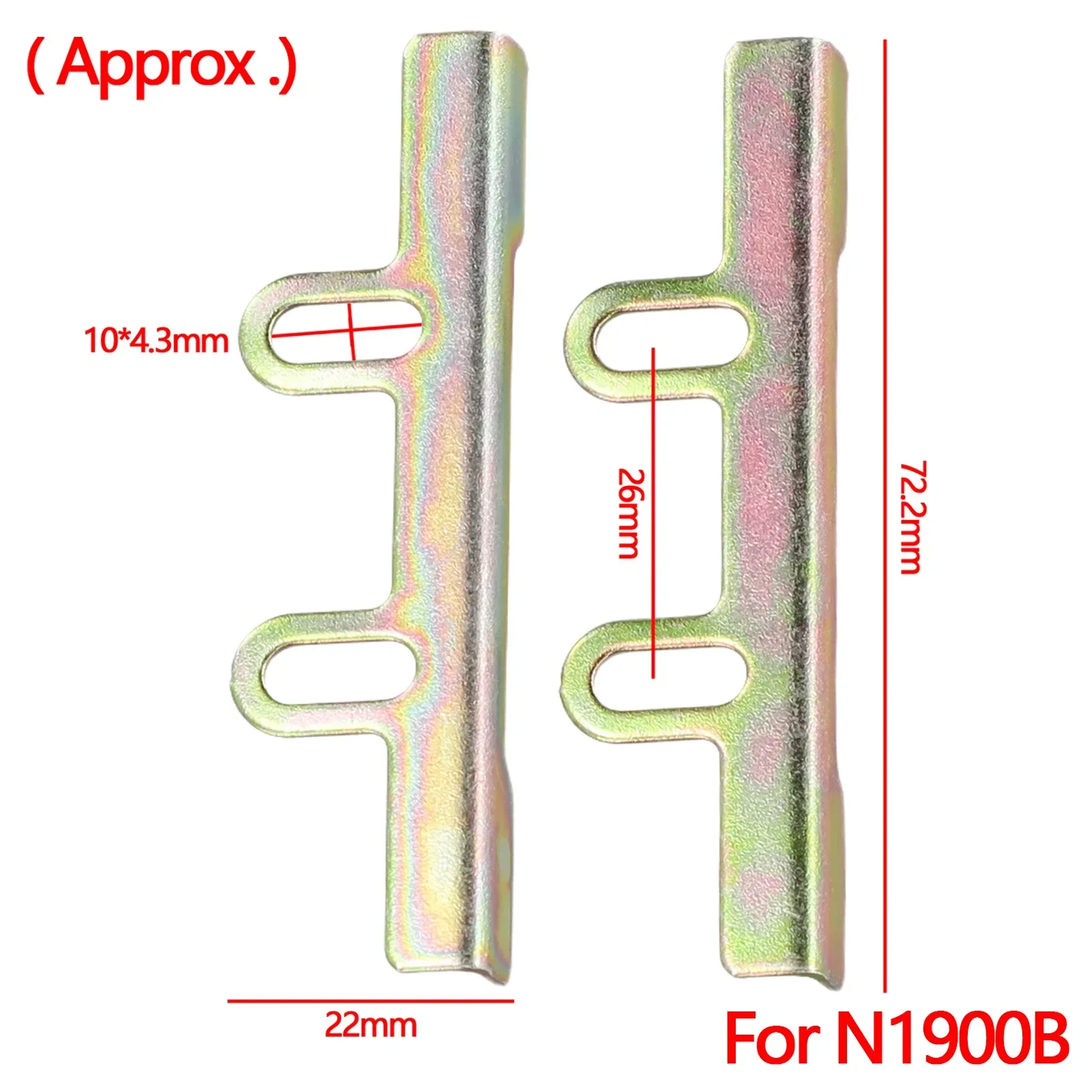 2PCS Metal Adjust Plate Replace Tableting For N1900B 342430-2 1902K 1923B Plate Tablet Electric Planer Power Tool Accessories