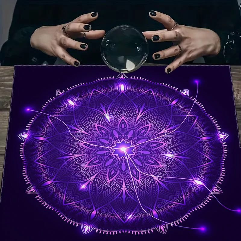 Vibrant Purple Mandala Steamer Tray Decorative Coaster for Home Decor Spiritual Yoga Meditation Table Mat