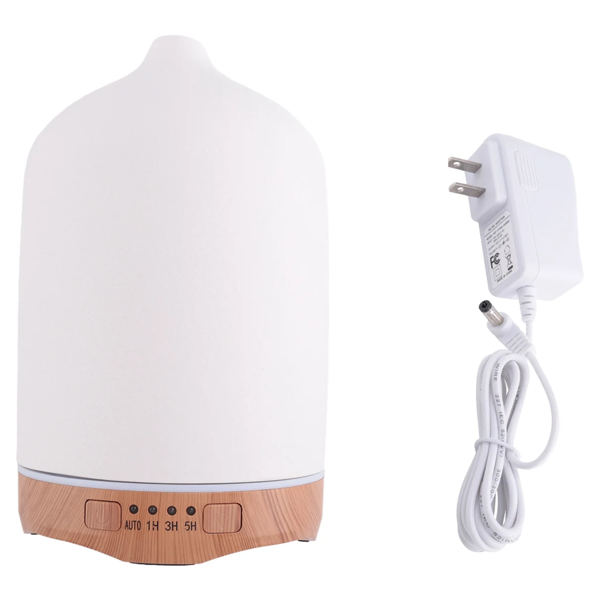 250ML Aromatherapy Essential Oil Diffuser Air Humidifier Cool with 7 Color LED Lights Ceramic Diffuser for Home-US Plug