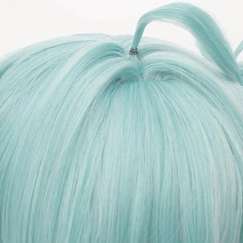 qq 123Anime Miku Cos 100 см конский хвост двухцветные термостойкие синтетические волосы Хэллоуин вечерние парики для косплея шапка для парика